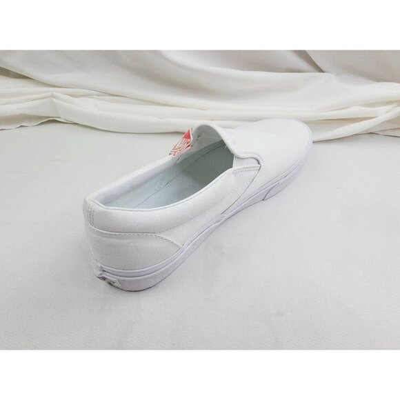 Vans Size 11.5 Mens Off The Wall White Slip On Logo Tag Fashion Sneakers NWT - Picture 12 of 12